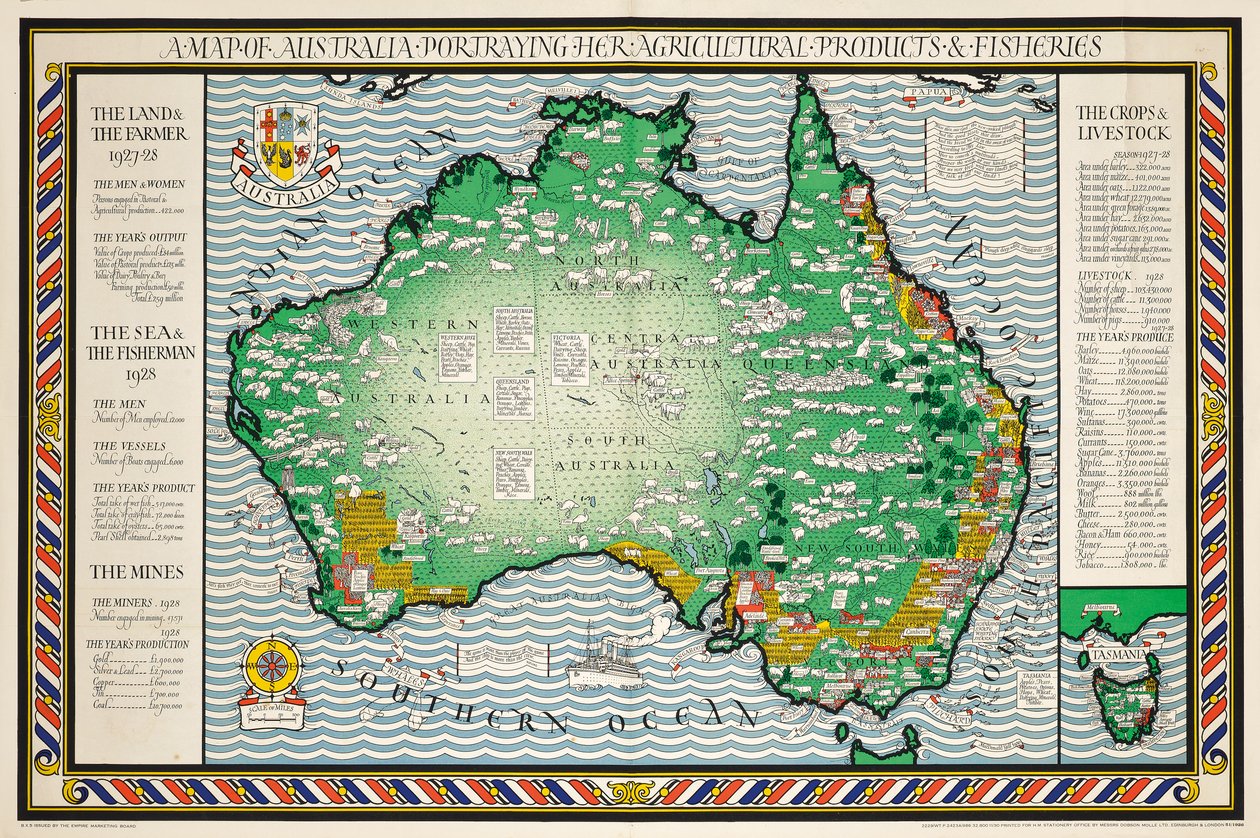 Australian kartta tekijältä Leslie MacDonald Gill