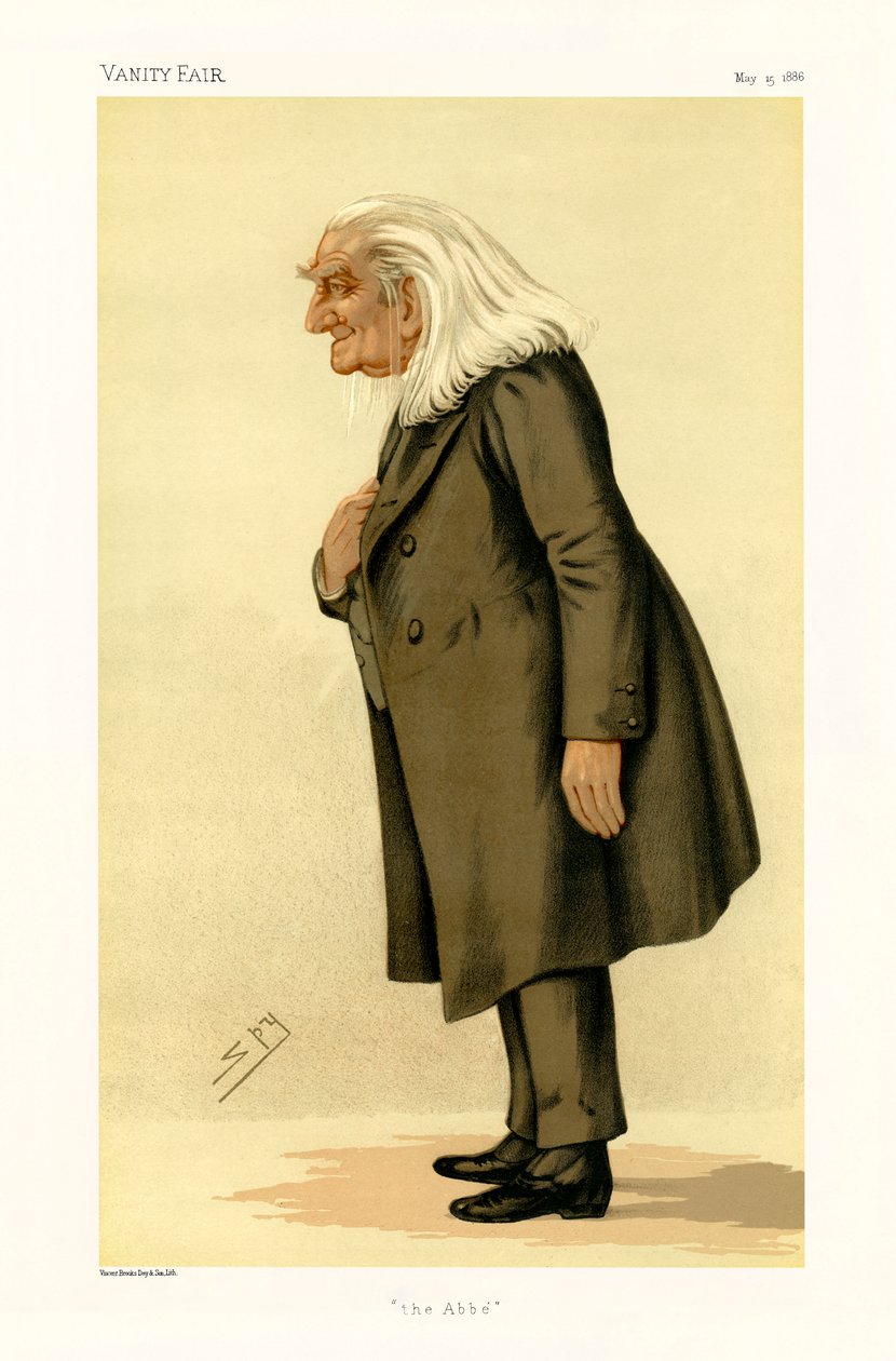 Franz Liszt - muotokuva seisomassa tekijältä Leslie Matthew (1851 1922) Ward