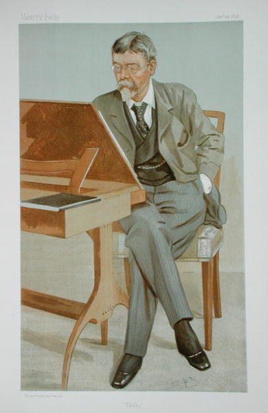 George du Maurier (1834-96) kuvitus kirjasta "Men of the Day", julkaistu "Punch" Magazinessa tammikuussa 1896 (värilitho) tekijältä Leslie Matthew Ward
