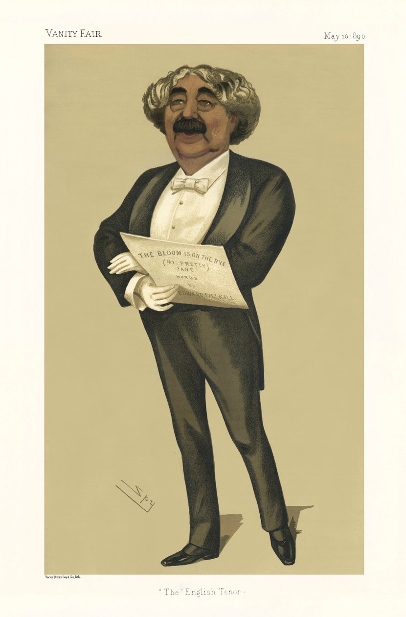 John Sims Reeves - pystykuva seisten tekijältä Leslie Matthew (1851 1922) Ward