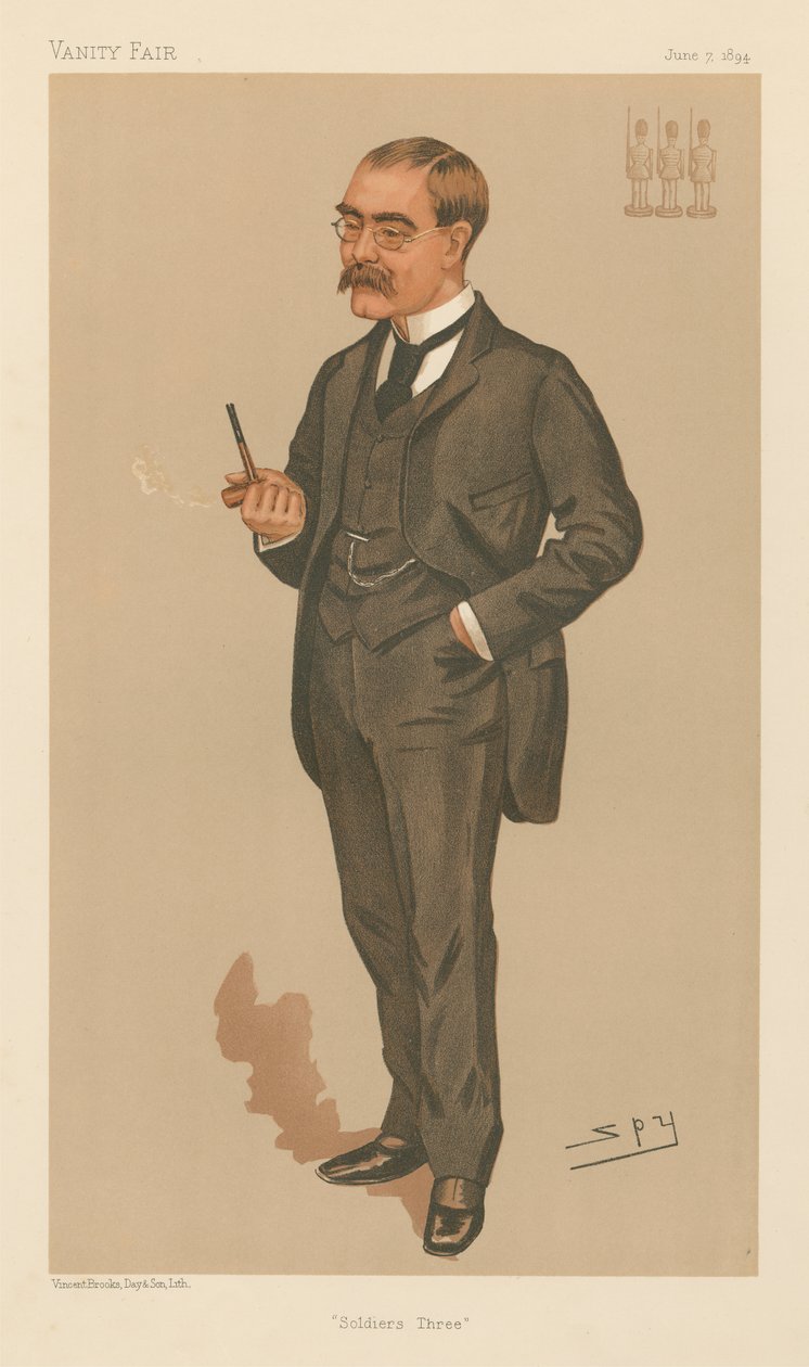 Soldiers Three, Rudyard Kipling (Vanity Fair -sarja) tekijältä Leslie Matthew Spy Ward