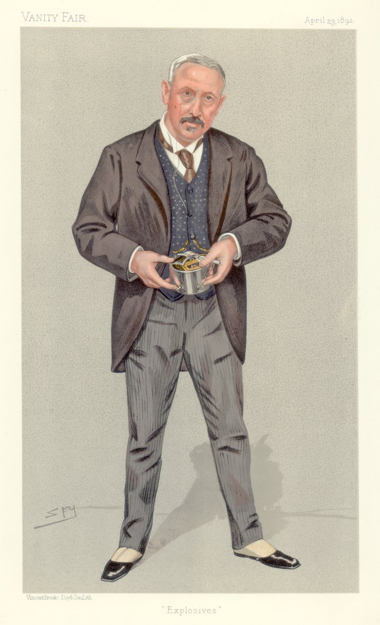 Eversti Vivian Dering Majendie, räjähteiden päätarkastaja, 1892. tekijältä Leslie Matthew Ward