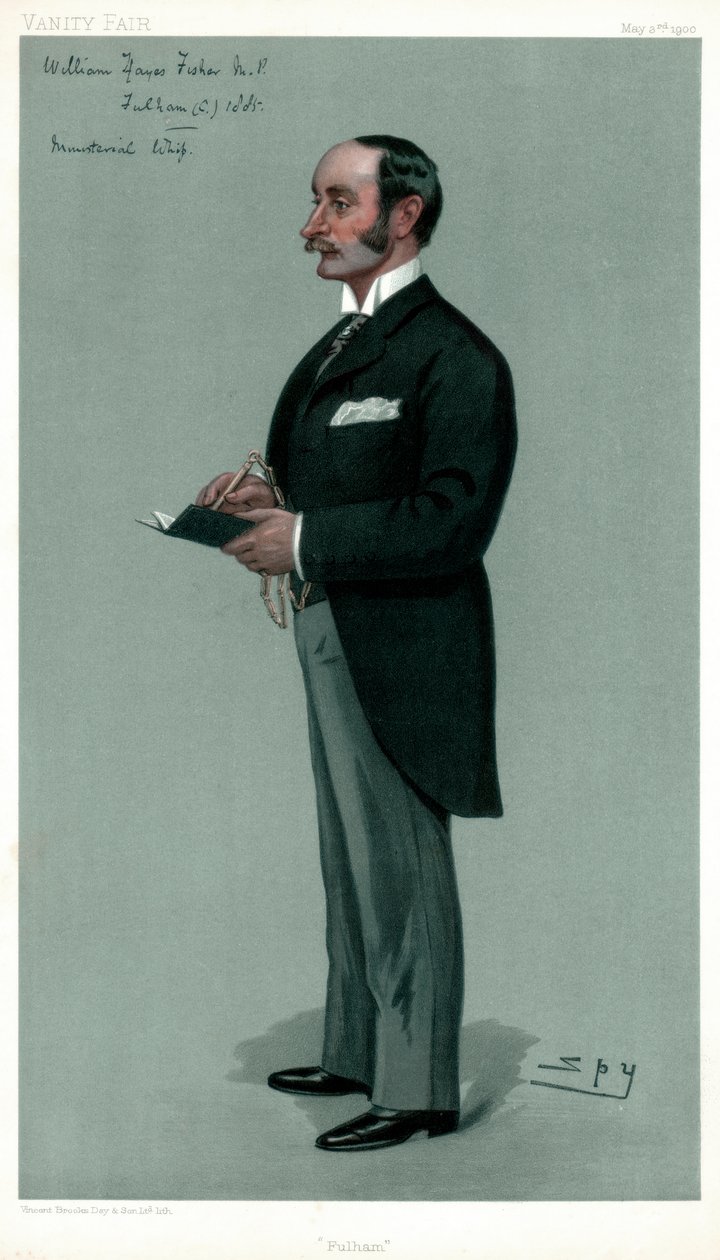 Fulham, William Hayes Fisher, brittiläinen poliitikko, 1900. tekijältä Leslie Matthew Ward