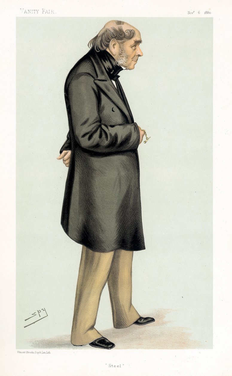 Henry Bessemer, brittiläinen insinööri, keksijä ja teollisuusmies, 1880 tekijältä Leslie Matthew Ward