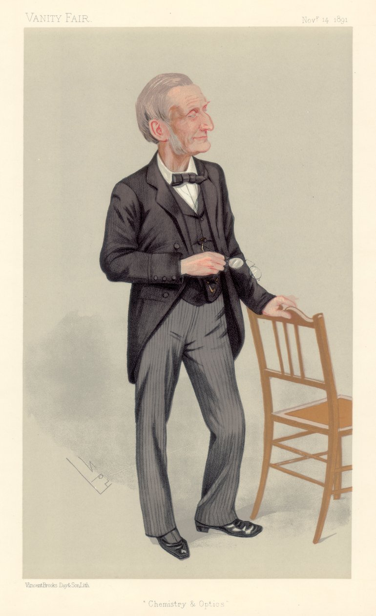 John Hall Gladstone, englantilainen kemisti, 1891 tekijältä Leslie Matthew Ward