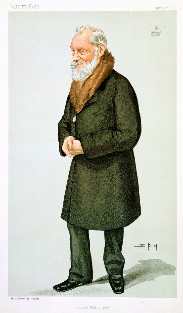 Lord Kelvin, skotlantilainen fyysikko ja matemaatikko, 1897 tekijältä Leslie Matthew Ward