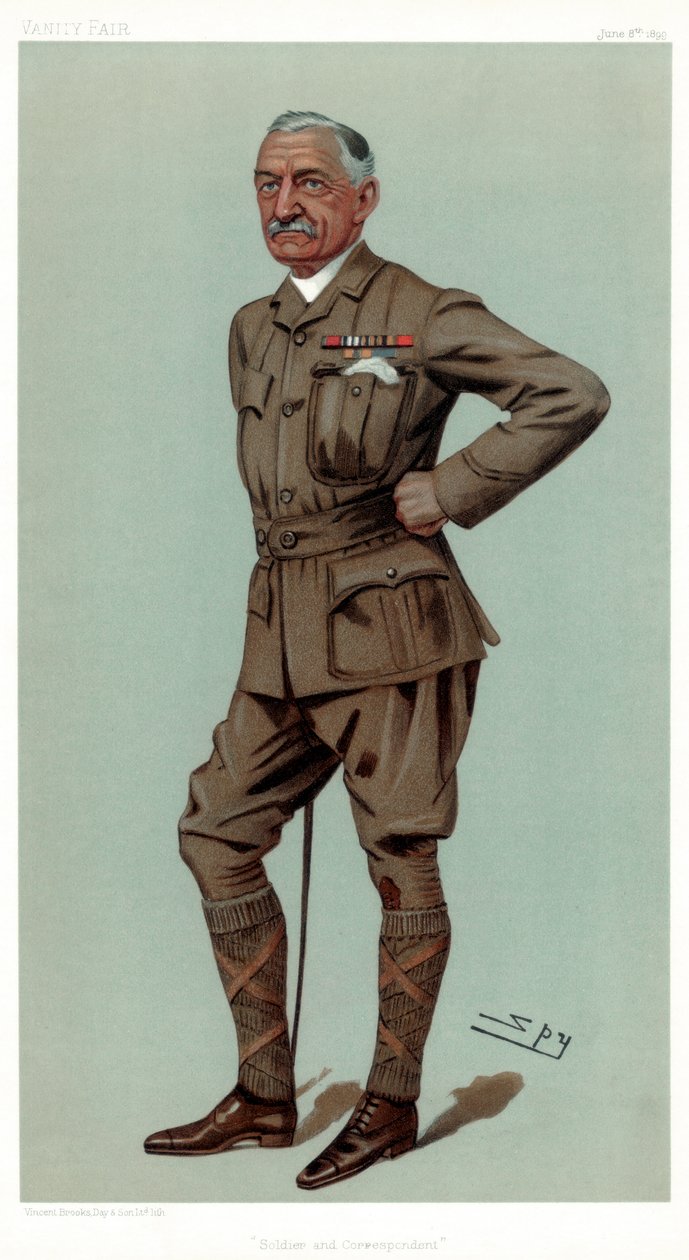 Sotilas ja kirjeenvaihtaja, eversti Francis William Rhodes DSO, 1899. tekijältä Leslie Matthew Ward