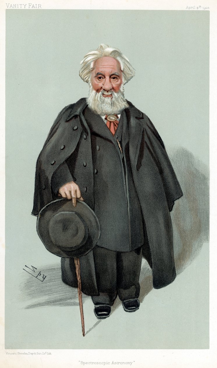 William Huggins, brittiläinen tähtitieteilijä ja spektroskopi, 1903 tekijältä Leslie Matthew Ward