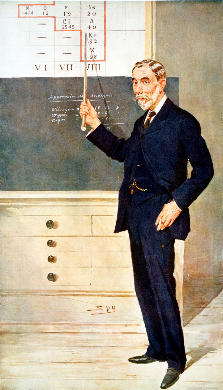William Ramsay, skotlantilainen kemisti, 1908 tekijältä Leslie Matthew Ward