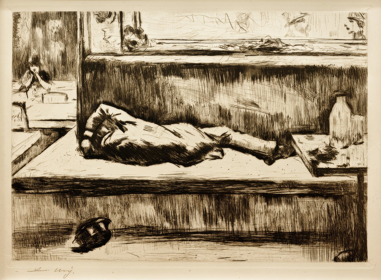 Der Absinthtrinker, Pariisi tekijältä Lesser Ury