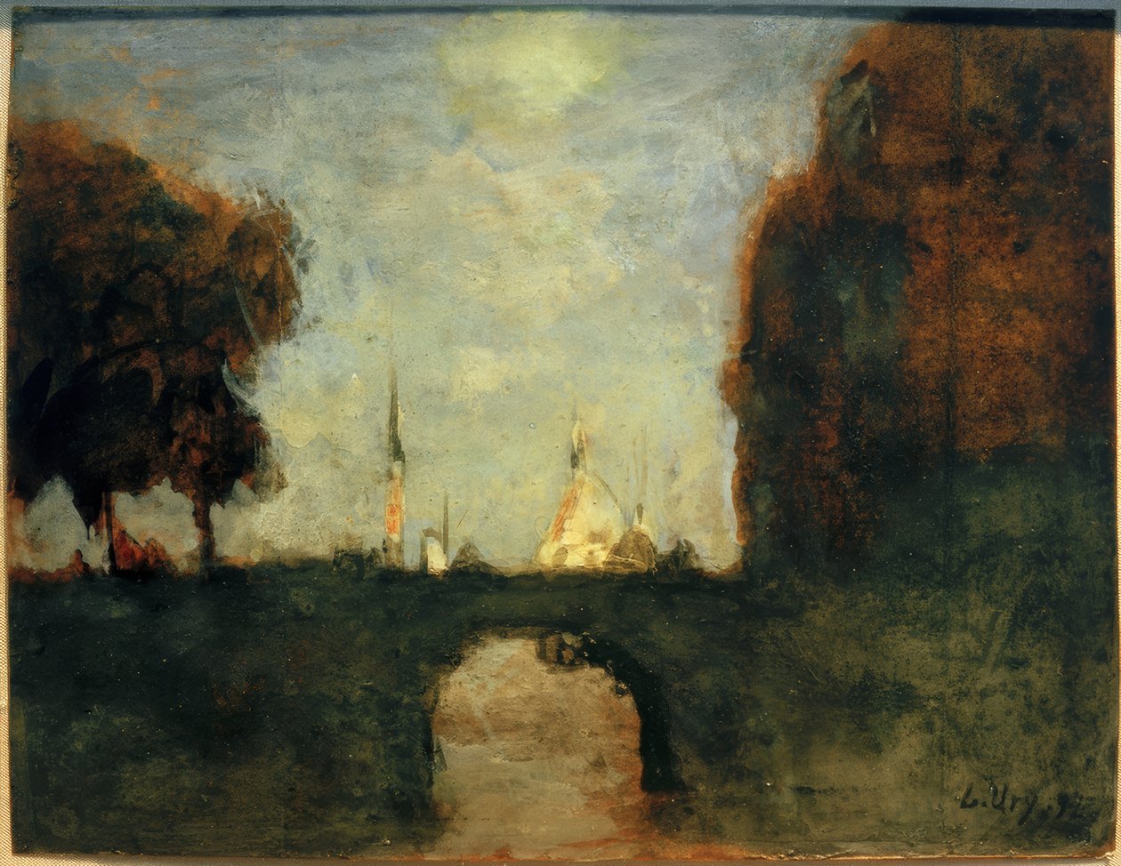 Stadt im Mondlicht tekijältä Lesser Ury