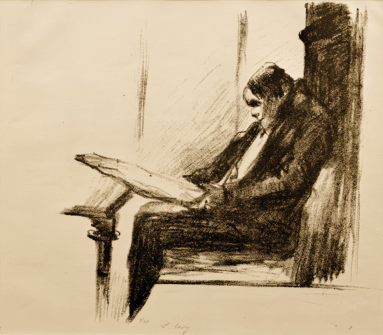 Zeitungsleser tekijältä Lesser Ury
