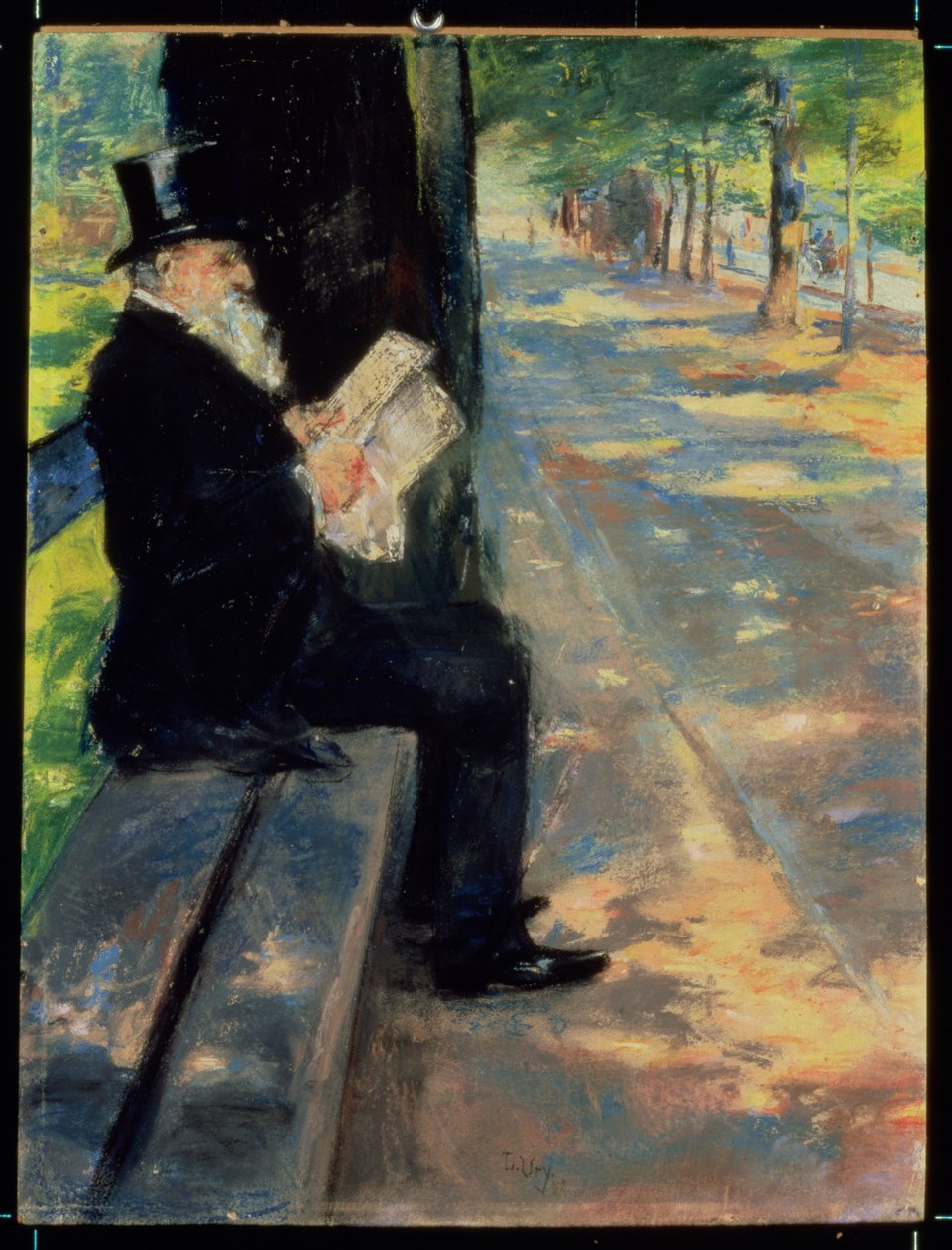 Gentleman in a Zoo, noin 1900 tekijältä Lesser Ury