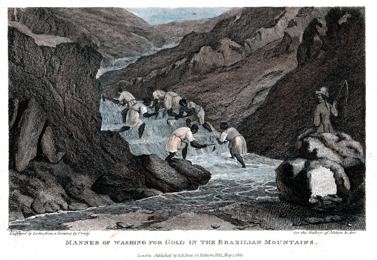 Kullan pesutapa Brasilian vuoristossa, 1814 tekijältä Lester