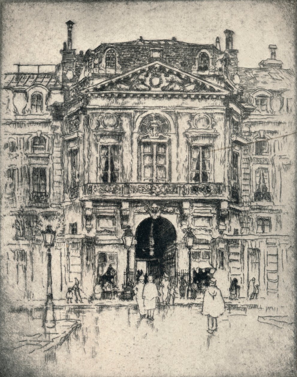 "Porte de Valois, Palais-Royal", 1915 tekijältä Lester George Hornby