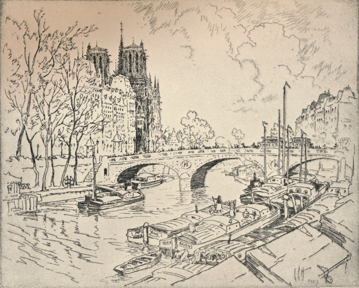 "Seine Notre Damessa", 1915 tekijältä Lester George Hornby