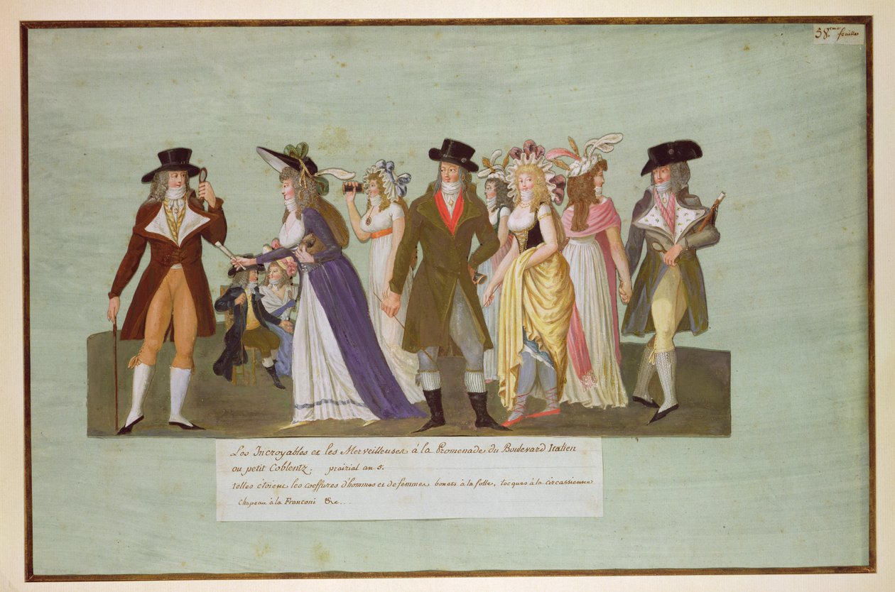 Fol.5 Incroyables ja Merveilleuses Boulevard des Italiensilla tekijältä Lesueur Brothers