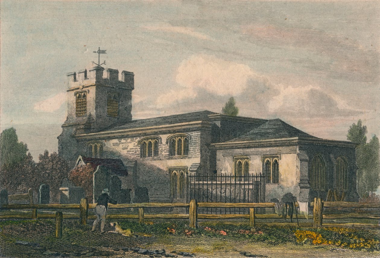 "Finchley Church, Middlesex", 1815 tekijältä Letitia Byrne