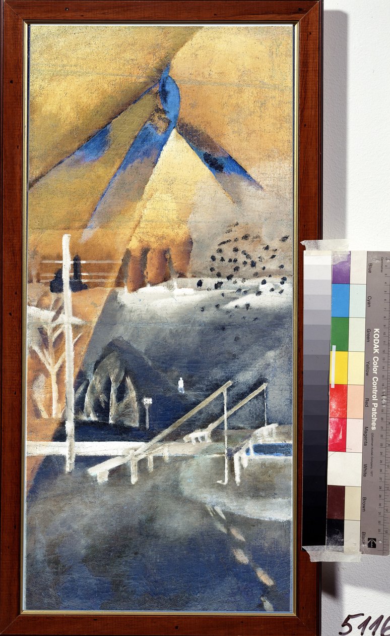""talvimaisema"" Lev Alexandrovich Brunin (1894-1948) maalaus 1918 Yksityinen kokoelma tekijältä Lev Aleksandrovitc Bruni
