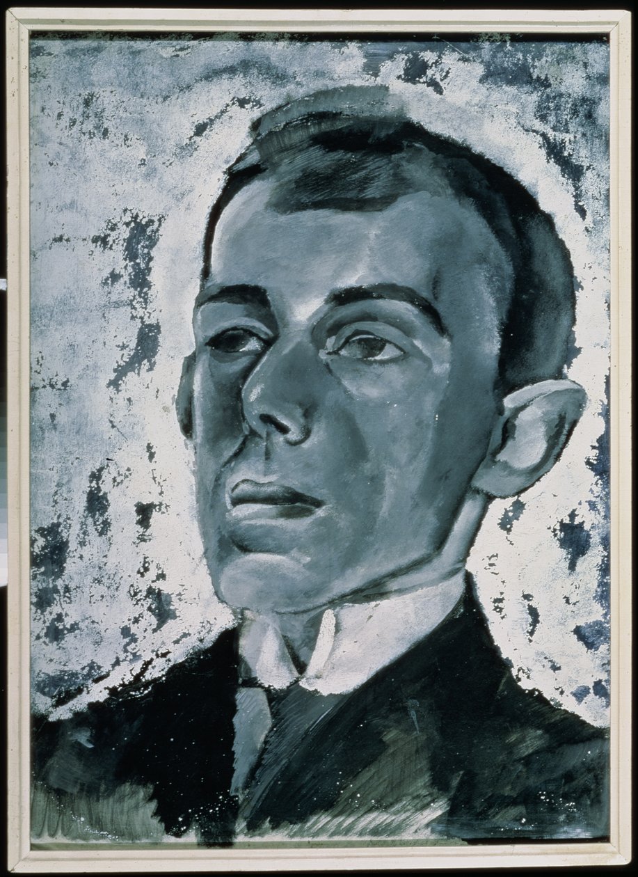 Runoilija Ossip Mandelstamin (1891-1938) muotokuva (guassi paperille) tekijältä Lev Aleksandrovitc Bruni