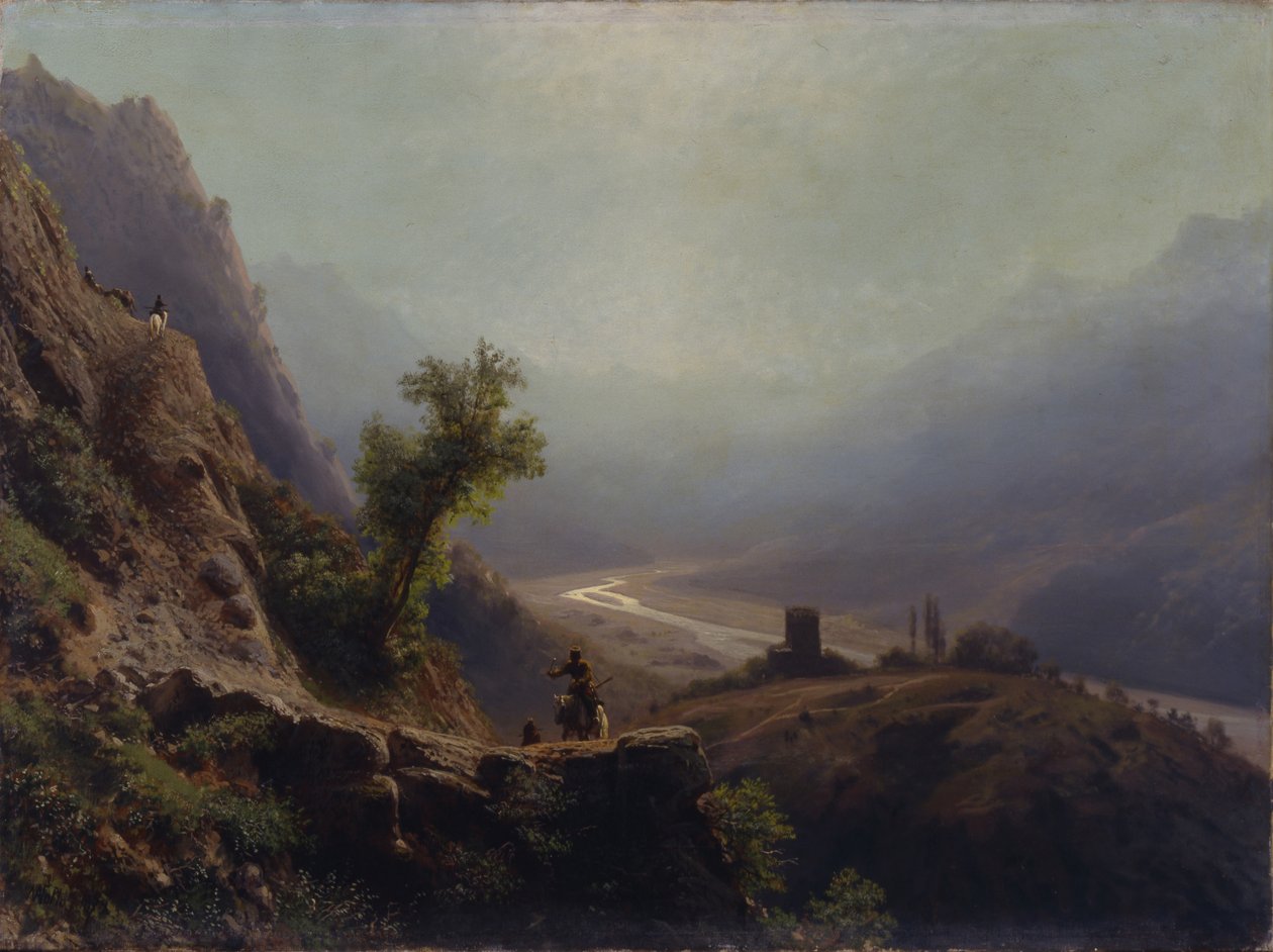 Kaukasuksen vuoristossa, 1879 tekijältä Lev Felixovich Lagorio
