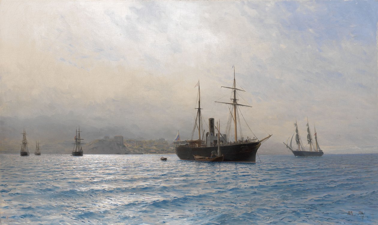 Venäjän laiva Bosporinsalmen suulla, Venäjän ja Turkin sodan 18771878 jälkeen tekijältä Lev Felixovich Lagorio
