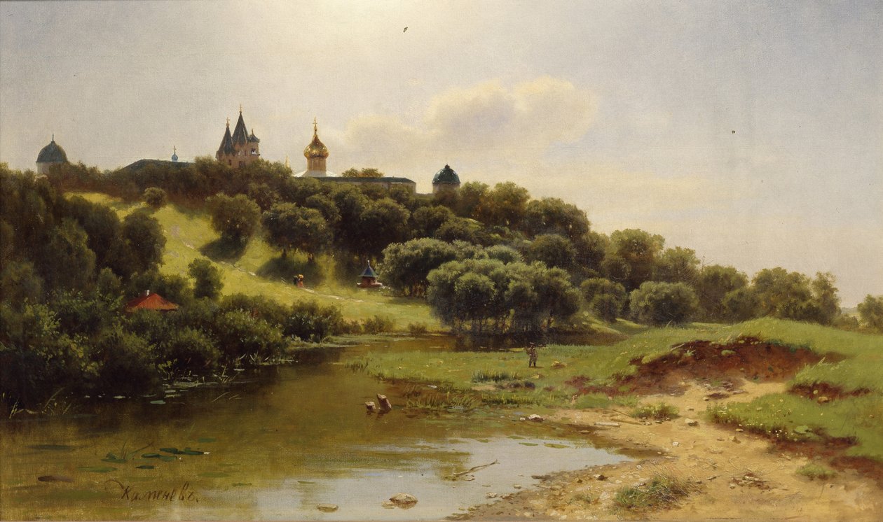 Savvino-Storoževskin luostari lähellä Zvenigorodia, 1860 tekijältä Lev Lyvovich Kamenev