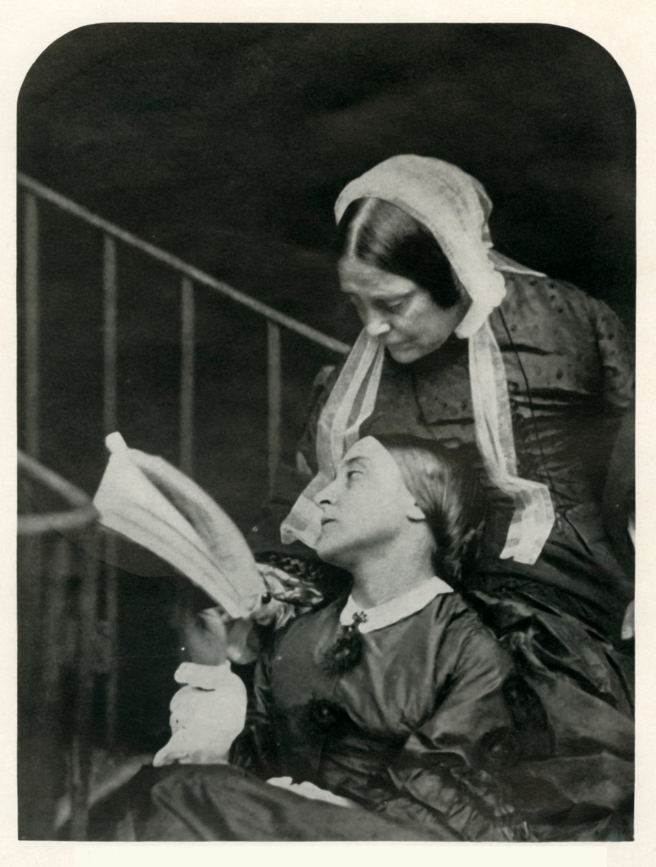 Christina Rossetti ja hänen äitinsä Frances Rossetti, 1863, 1948. tekijältä Lewis Carroll