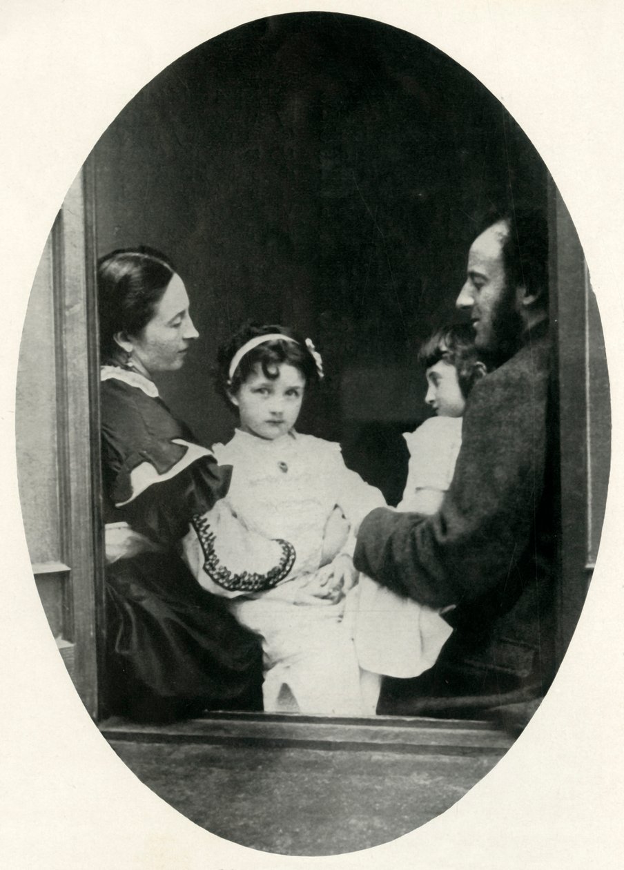 Effie Gray, John Everett Millais ja heidän tyttärensä Effie ja Mary, 21. heinäkuuta 1865, 1948. tekijältä Lewis Carroll