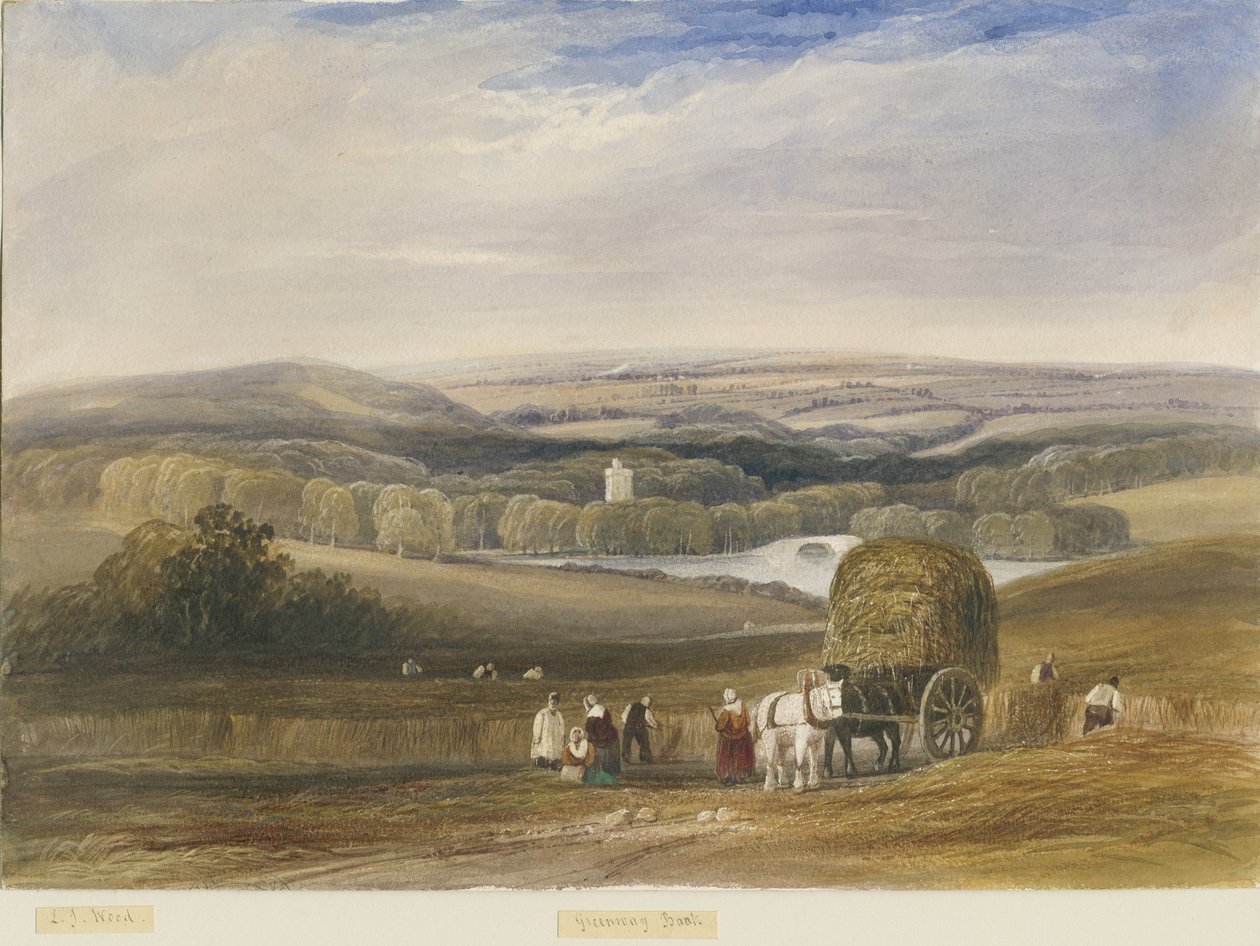 Greenway Bank: akvarellimaalaus ja [c 1830-1840] tekijältä Lewis John Wood