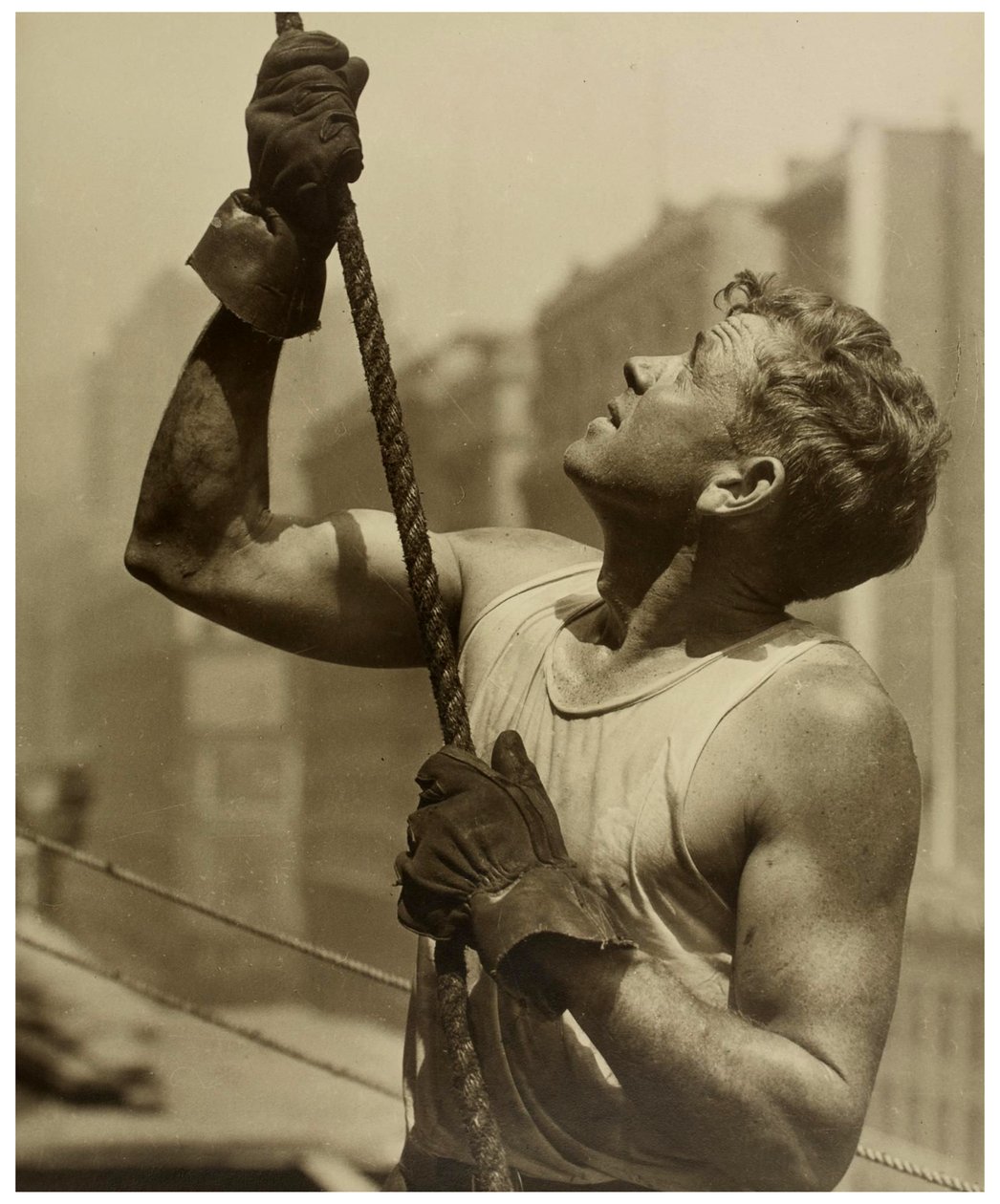 Rakennustyöläisten empire State Building, n. 1930 tekijältä Lewis Wickes Hine