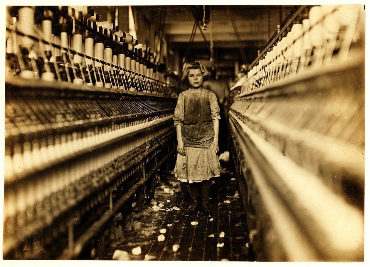 Spinner, Globe Cotton Mill, Augusta, Georgia, 1909 tekijältä Lewis Wickes Hine