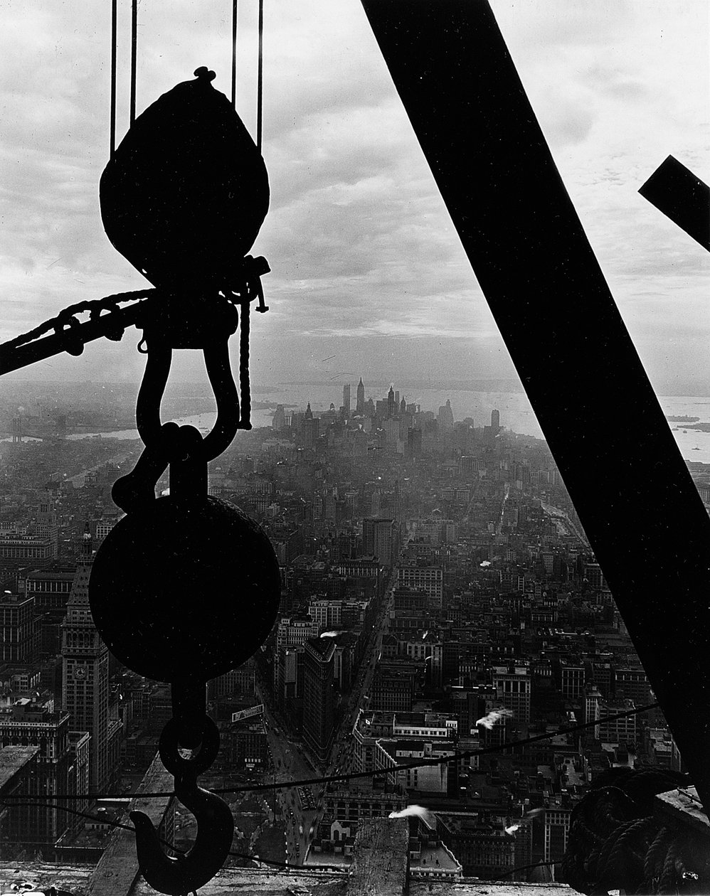 Näkymä Lower Manhattanille Empire State Buildingista, 1931 tekijältä Lewis Wickes Hine