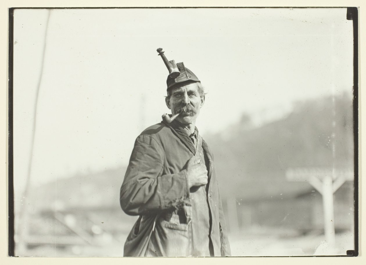 Walesilainen hiilikaivosmies, Länsi-Virginian kaivos tekijältä Lewis Wickes Hine
