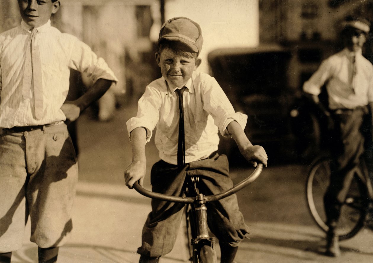 Western Union messenger boys, Houston, Texas, 1913 tekijältä Lewis Wickes Hine