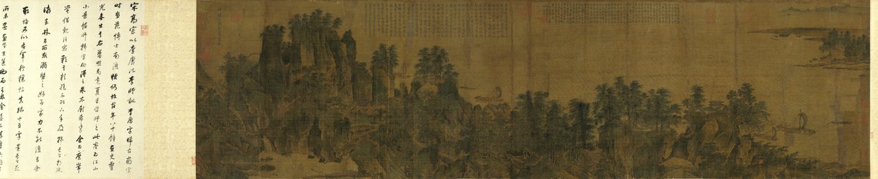 Intiimi maisema joelle ja vuorille (江山 小 景) tekijältä Li Tang