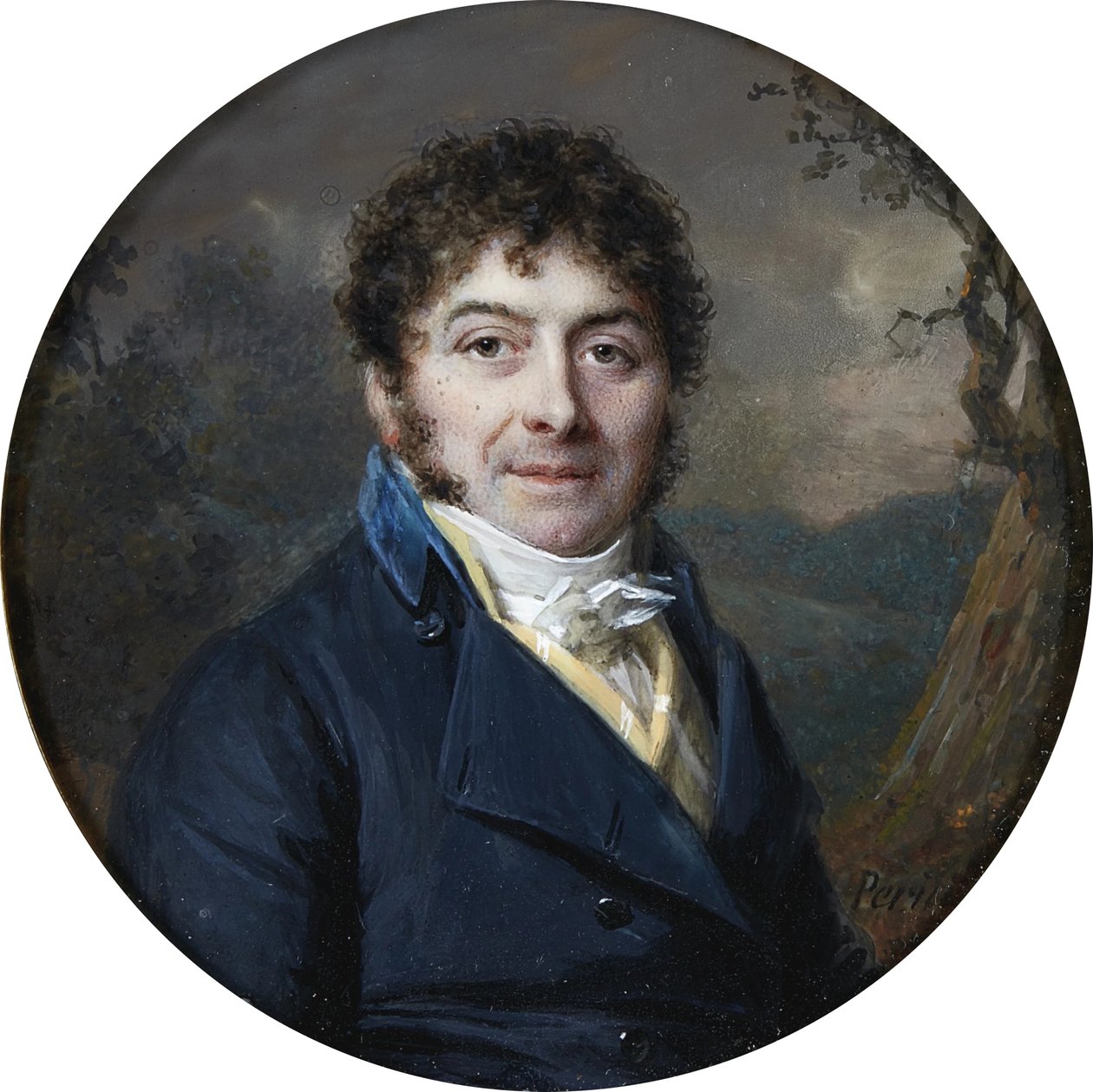 Muotokuva Marc-Antonie Désaugiersista (1772-1827) tekijältä Lié Louis Périn-Salbreux