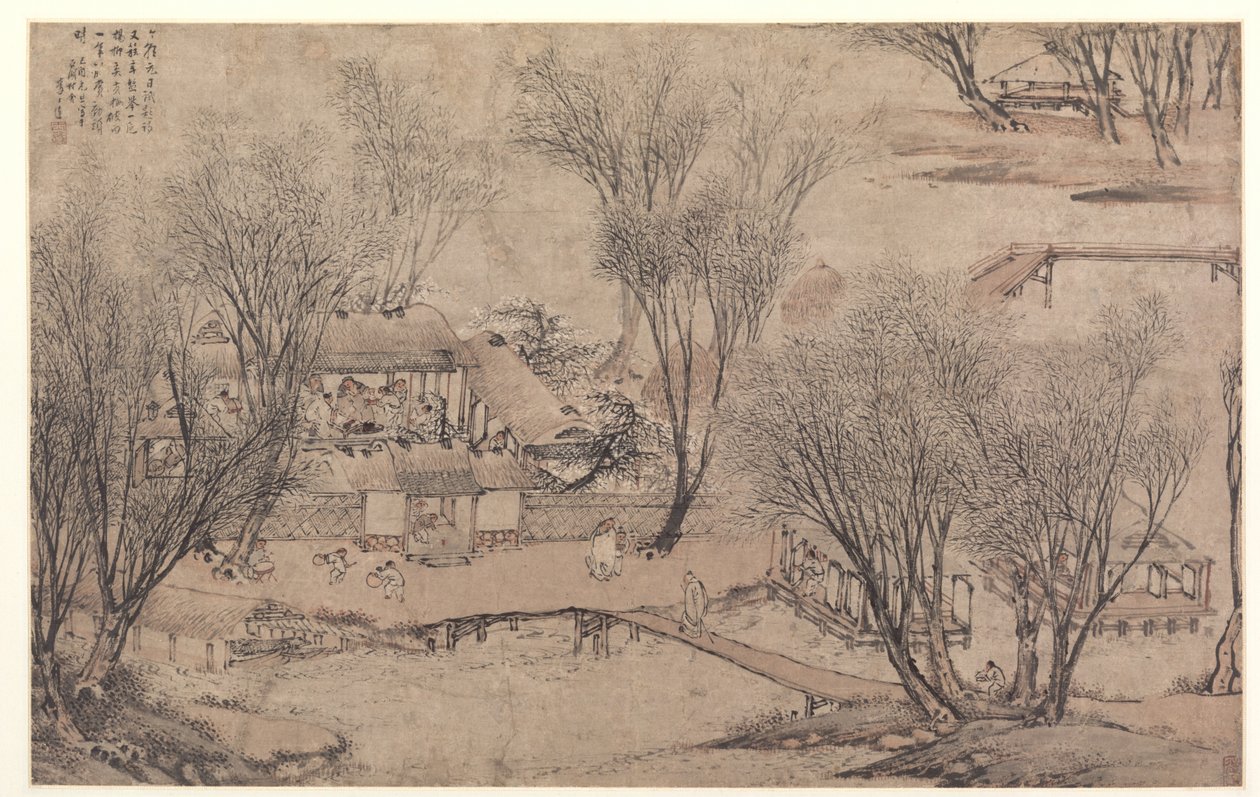 Uudenvuodenpäivä kivijärven kylässä, 1609. tekijältä Li Shida