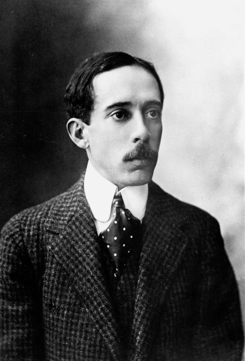 Alberto Santos-Dumont, brasilialainen lentävä pioneeri, n. 1900-1910 tekijältä Unbekannt Unbekannt