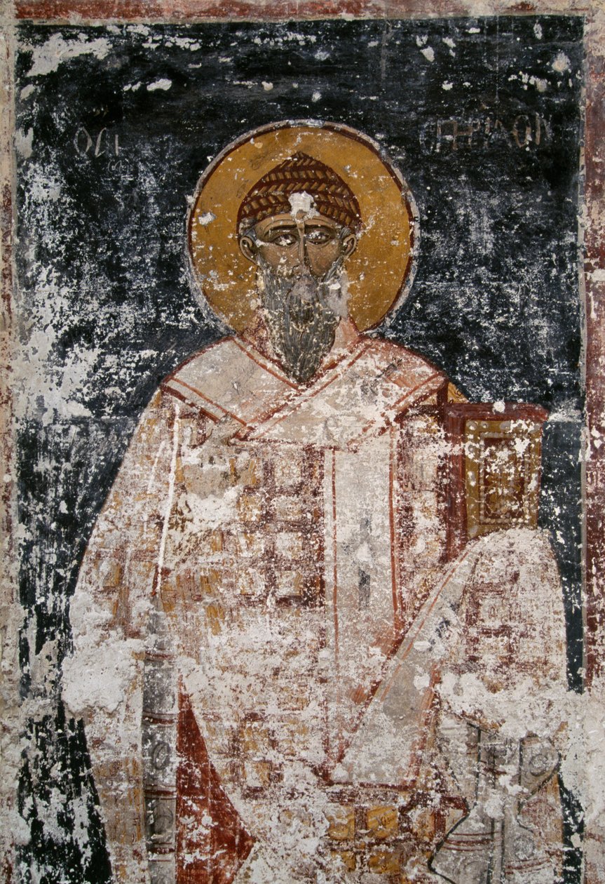 Apostoli, fresko bysanttilaisessa pyhien apostolien kirkossa Ateenan Agorassa, Kreikassa tekijältä Unbekannt Unbekannt