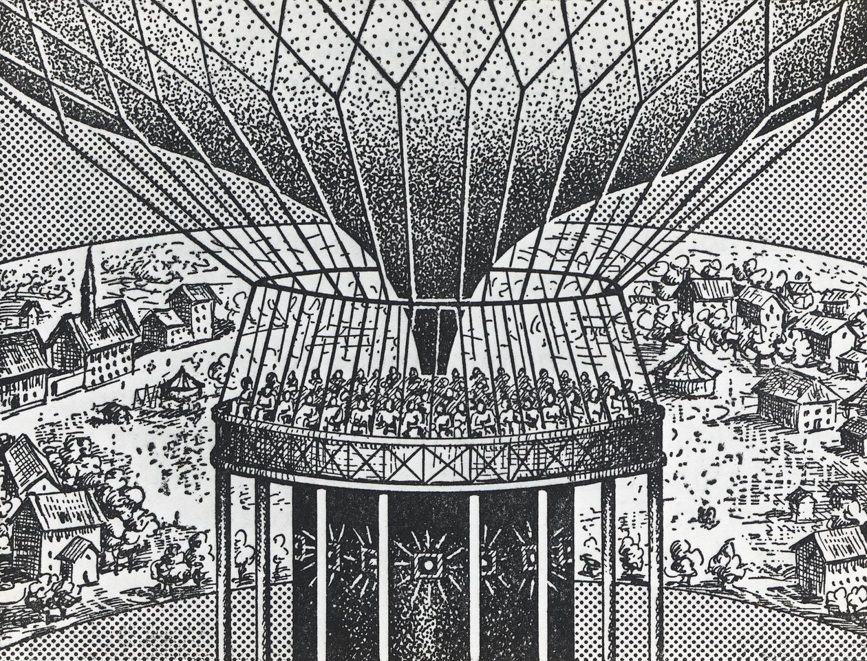Cineorama, Raoul Grimoin-Sanson (1860-1941), Cineraman esi-isä pyöreä projektiojärjestelmä tekijältä Unbekannt Unbekannt