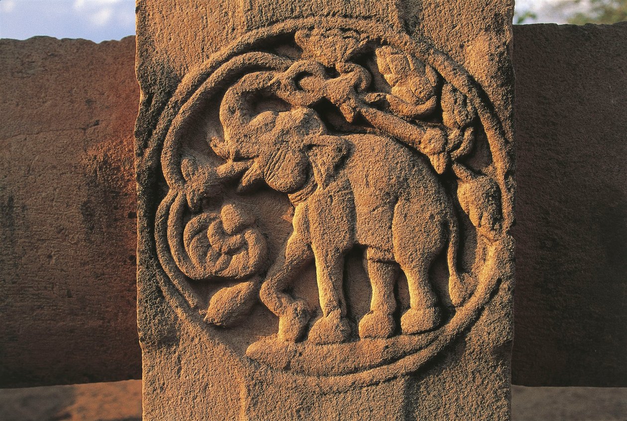 Elefantti, stupa nro 2, Sanchi (UNESCOn maailmanperintöluettelo). tekijältä Unbekannt Unbekannt