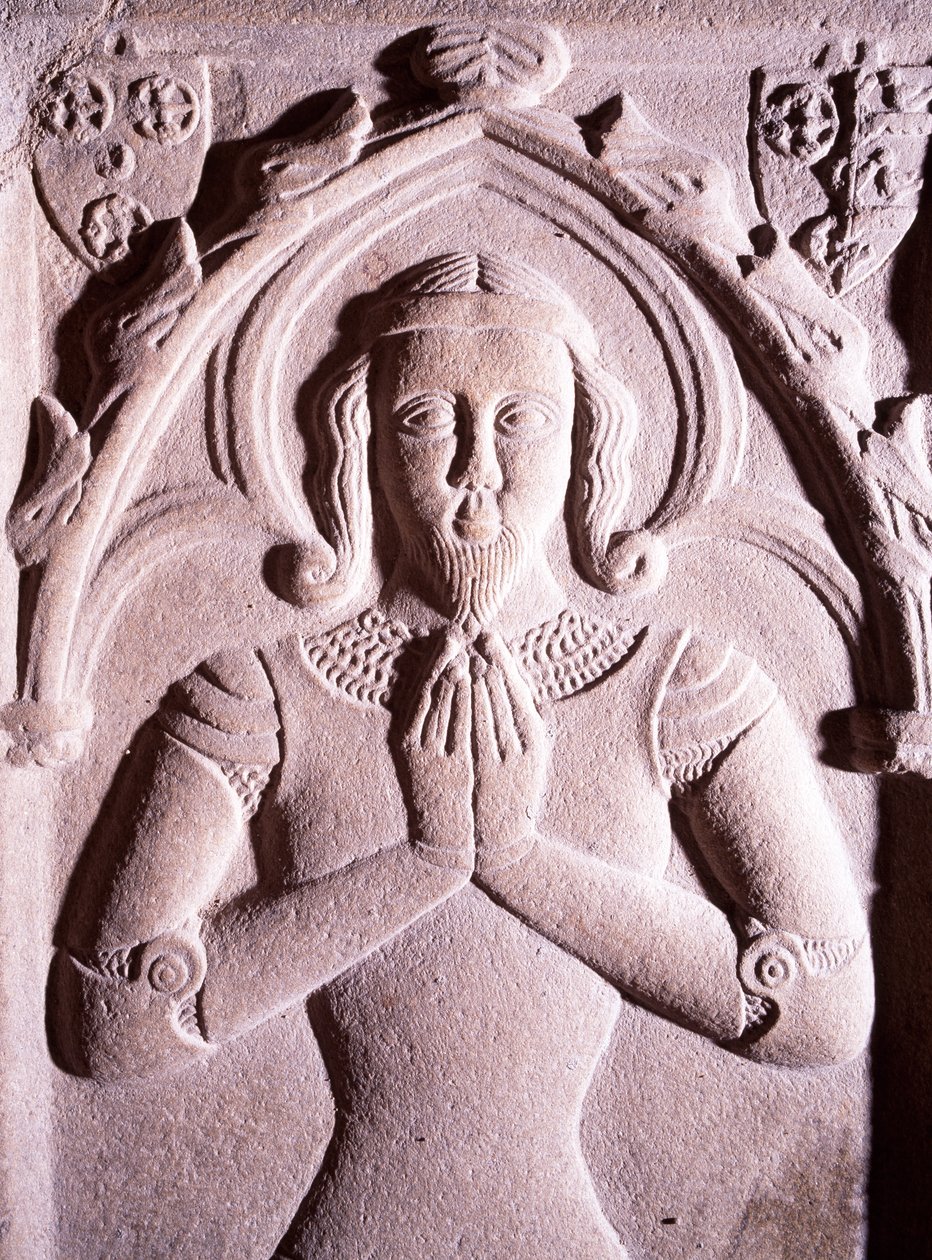 Hautakivi kohokuvioineen, Coetquen Tower, Dinan, Bretagne. Yksityiskohta. Ranska tekijältä Unbekannt Unbekannt
