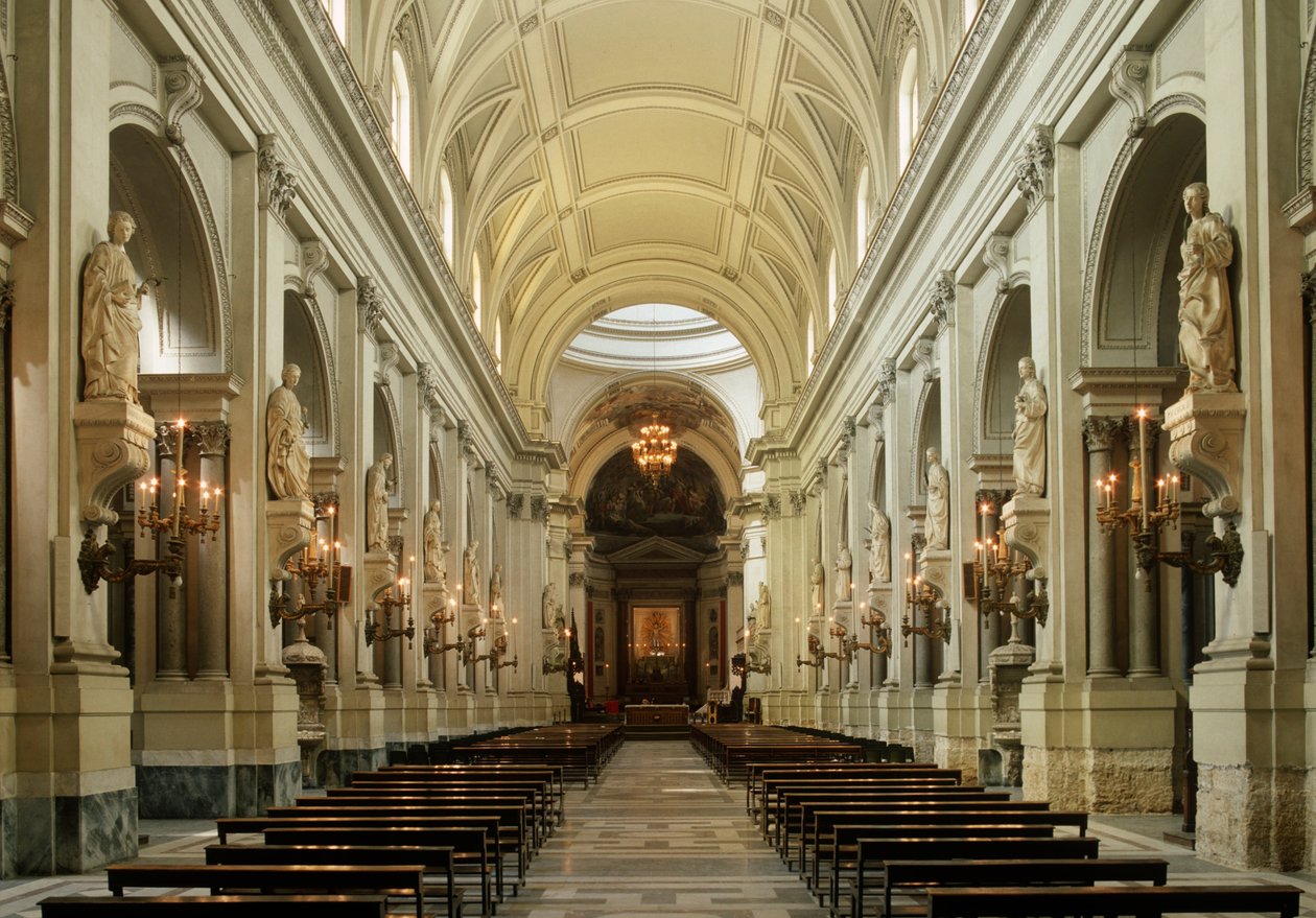 Italia, Sisilian alue, Palermo, katedraali, sisustus, nave tekijältä Unbekannt Unbekannt