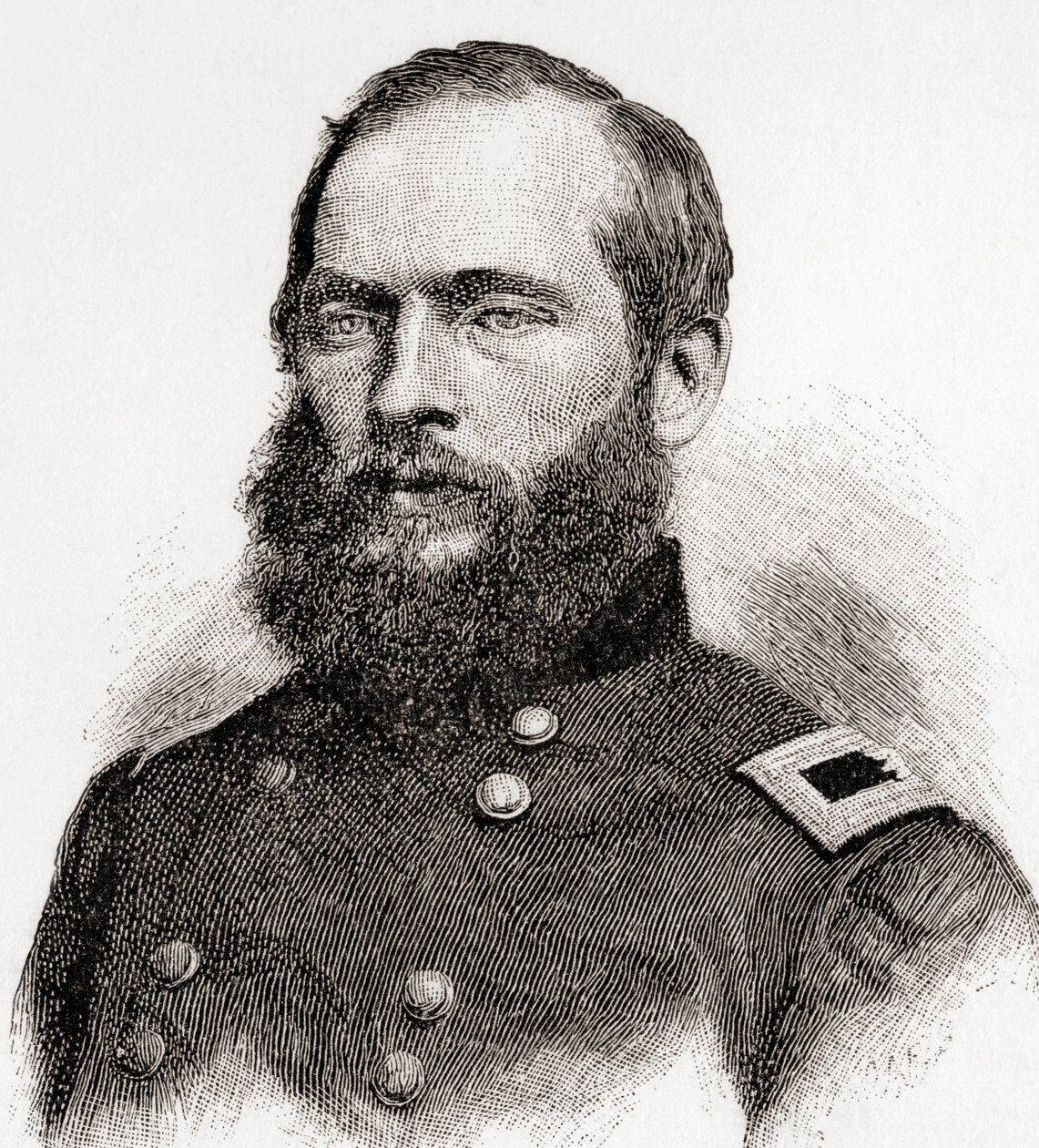 James Abram Garfield, The Century Magazine -lehdestä, julkaistu 1887 (kaiverrus). tekijältä Unbekannt Unbekannt