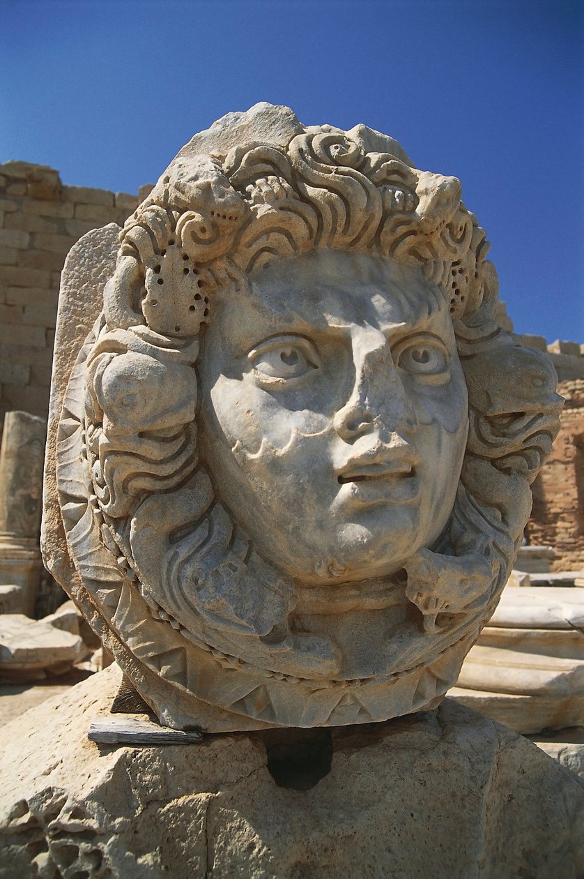 Libya, Tripolitania, Leptis Magna, Severan Forum, Nereid Head tekijältä Unbekannt Unbekannt