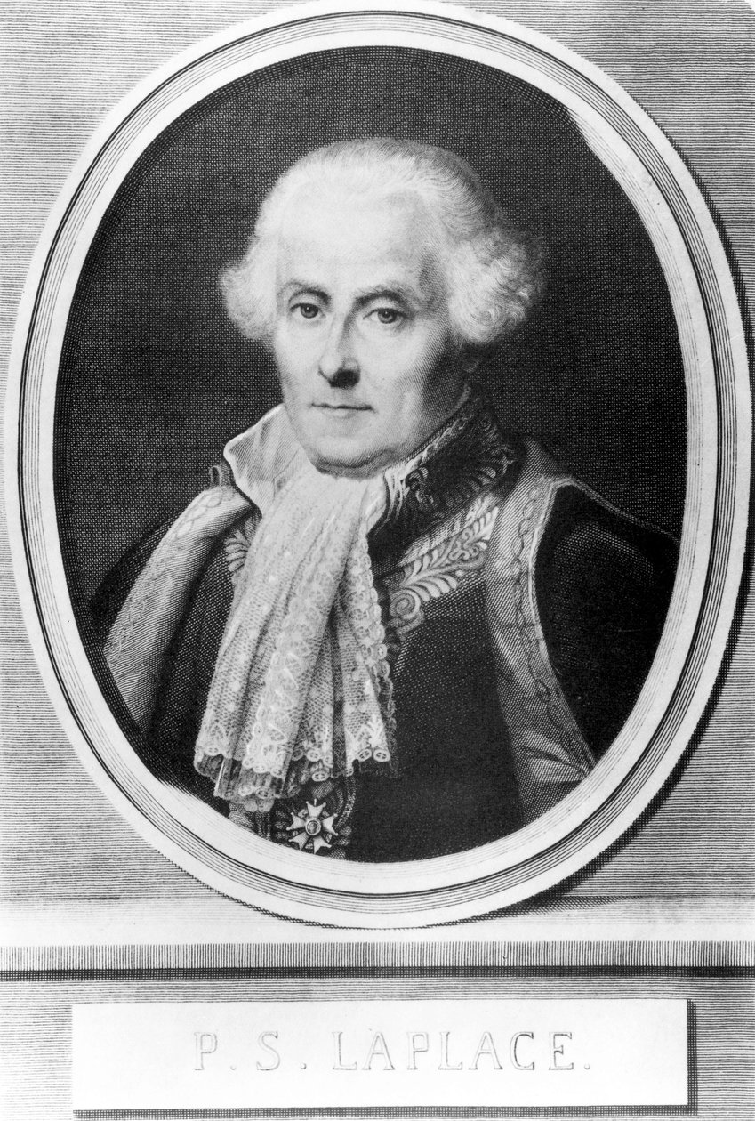 Pierre Simon, ranskalainen lääkäri, matemaatikko ja tähtitieteilijä, n. 1800 tekijältä Unbekannt Unbekannt