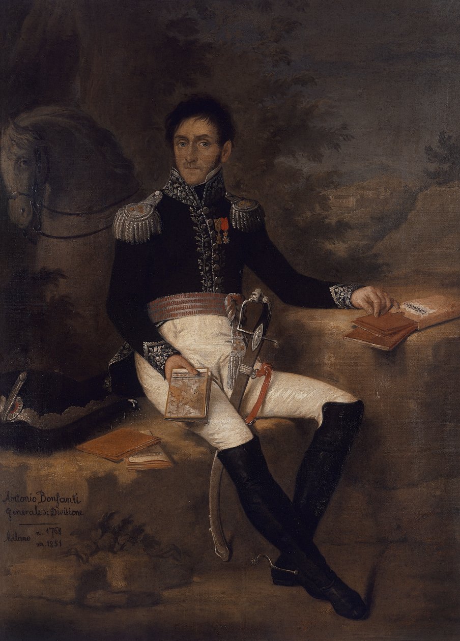 Muotokuva Antonio Bonfantista (1768-1851), italialainen kenraali, Zenin maalaus, öljy kankaalle, 575x42 cm tekijältä Unbekannt Unbekannt