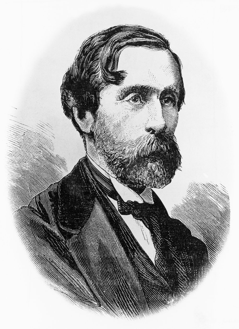 Giulio Carcanon (1812-1884), italialaisen poliitikon, kirjailijan ja toimittajan muotokuva, kaiverrus tekijältä Unbekannt Unbekannt