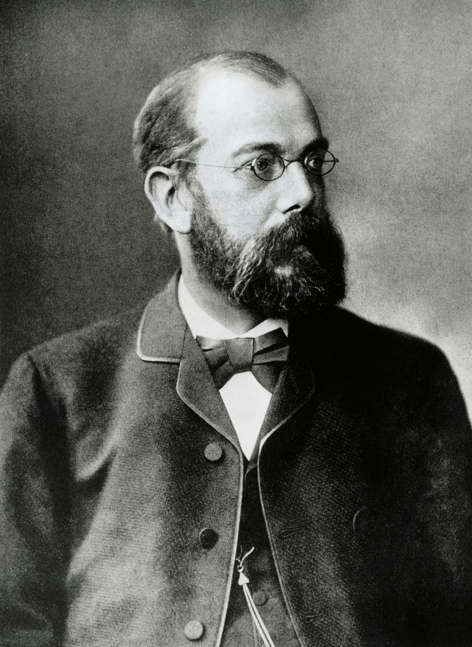 Heinrich Hermann Robert Kochin (1843-1910), saksalaisen lääkärin ja bakteriologin muotokuva, lääketieteen Nobel-palkinto vuonna 1905, valokuva tekijältä Unbekannt Unbekannt